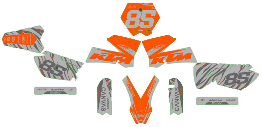 KTM custom motocross graphics design KTM25-295