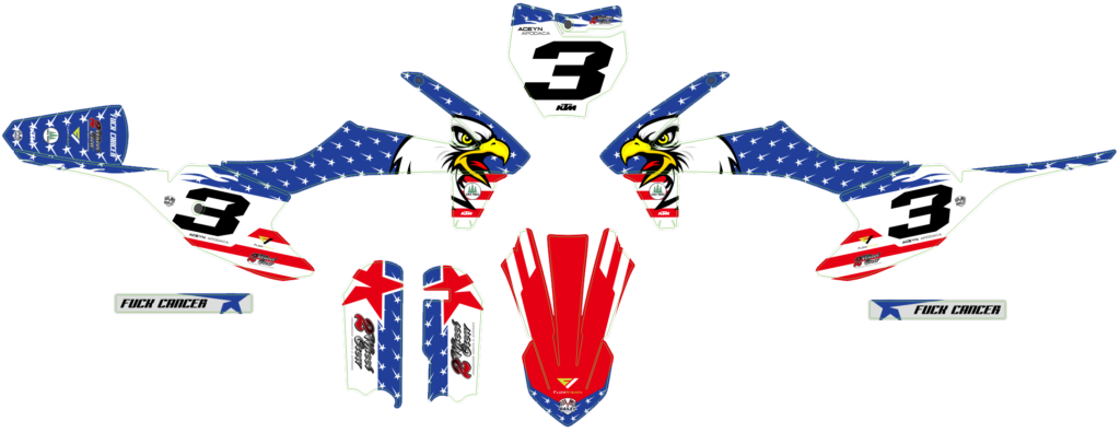 KTM custom motocross graphics design KTM25-296