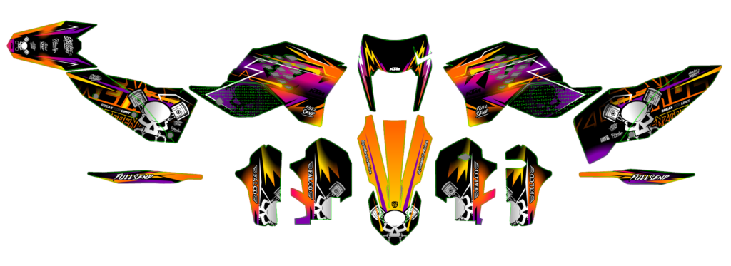 KTM custom motocross graphics design KTM25-297