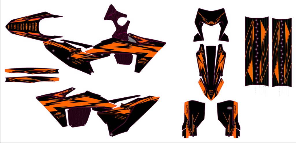 KTM custom motocross graphics design KTM25-30