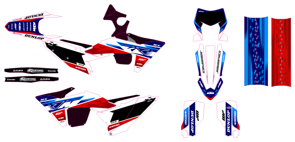 KTM custom motocross graphics design KTM25-31