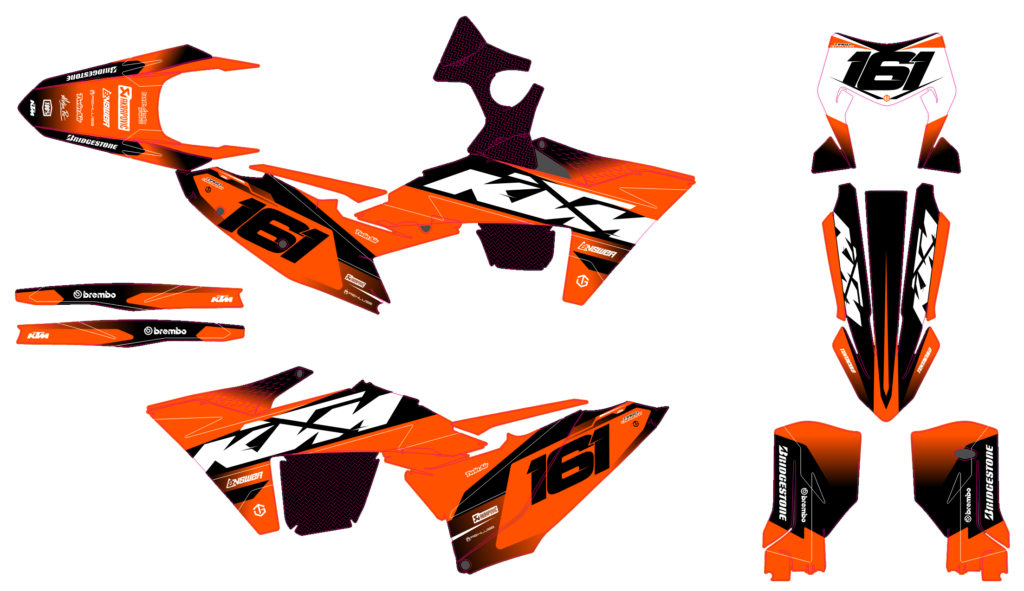 KTM custom motocross graphics design KTM25-34