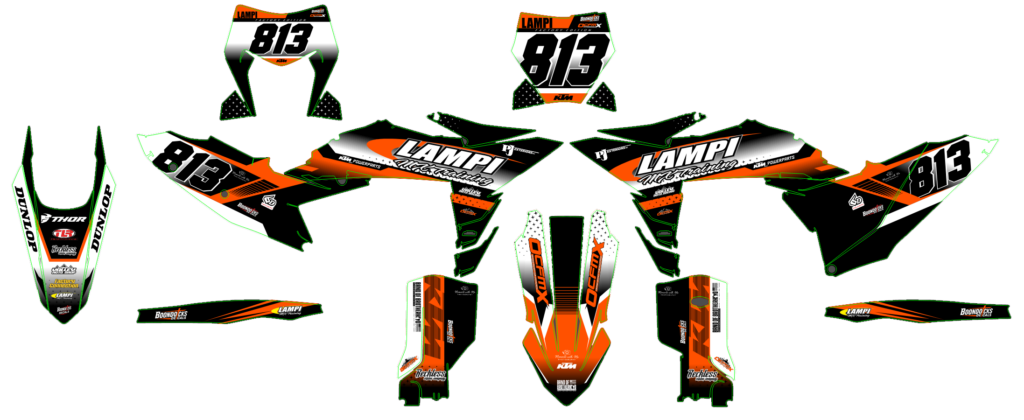 KTM custom motocross graphics design KTM25-37