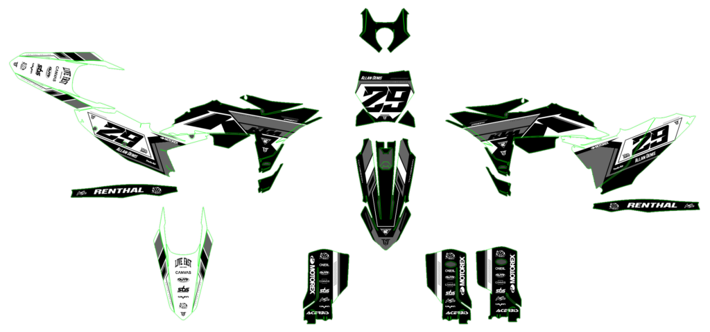 KTM custom motocross graphics design KTM25-39