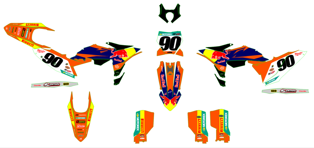 KTM custom motocross graphics design KTM25-40