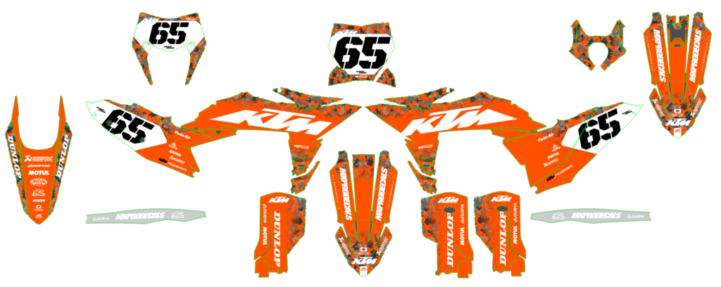 KTM custom motocross graphics design KTM25-41