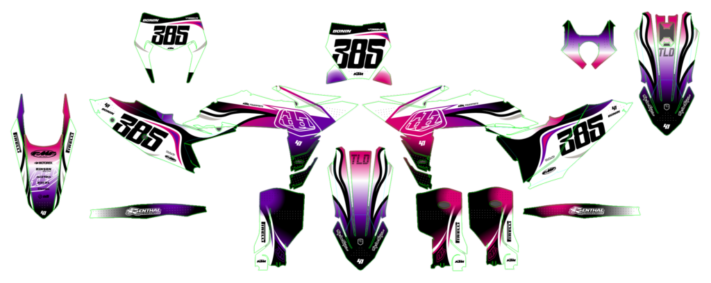KTM custom motocross graphics design KTM25-42