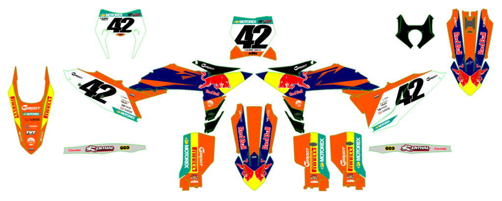 KTM custom motocross graphics design KTM25-43