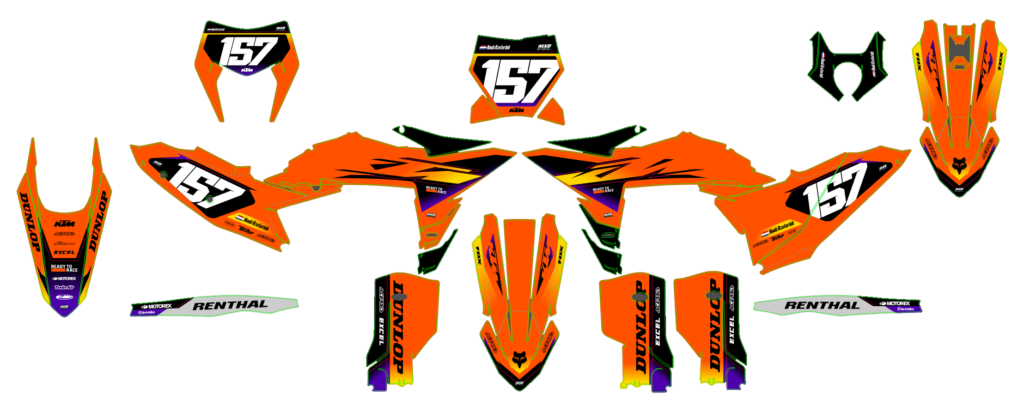 KTM custom motocross graphics design KTM25-44