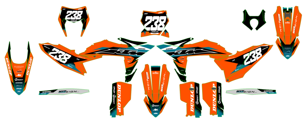 KTM custom motocross graphics design KTM25-45