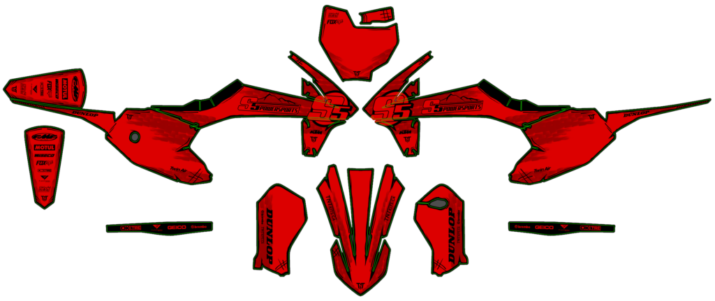 KTM custom motocross graphics design KTM25-47