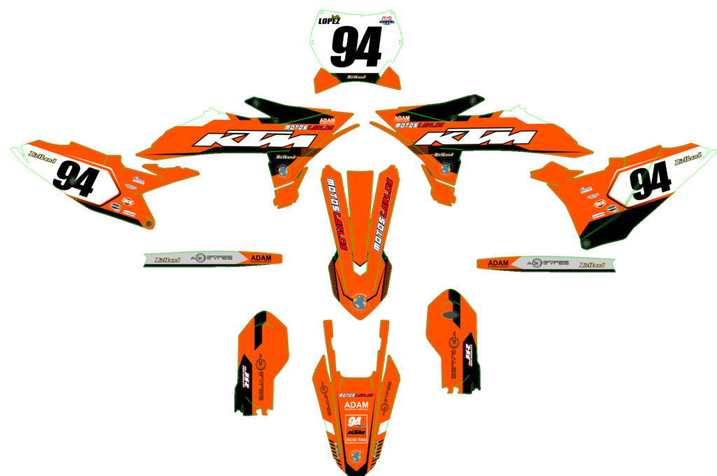 KTM custom motocross graphics design KTM25-48