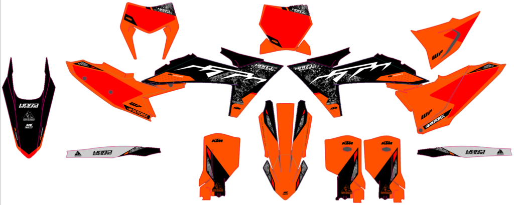 KTM custom motocross graphics design KTM25-50