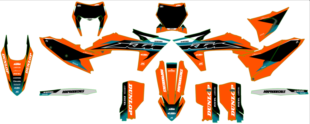 KTM custom motocross graphics design KTM25-51