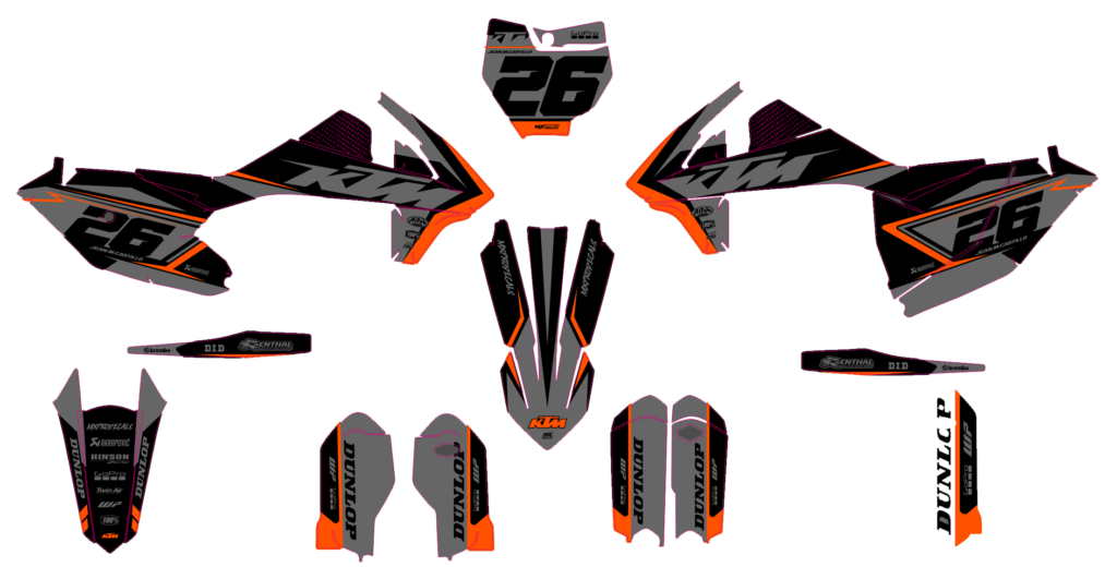 KTM custom motocross graphics design KTM25-52
