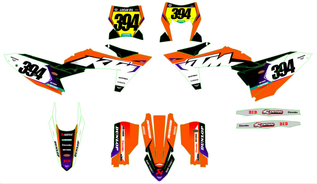 KTM custom motocross graphics design KTM25-53