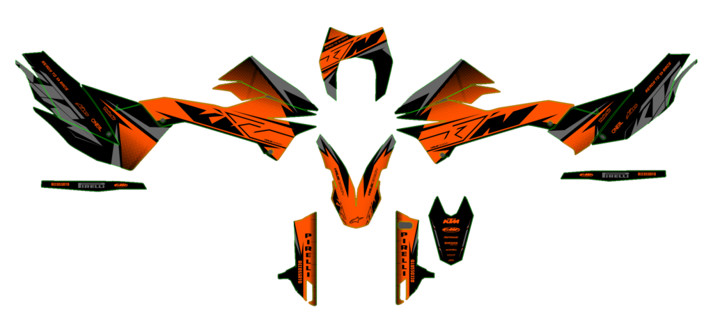 KTM custom motocross graphics design KTM25-54