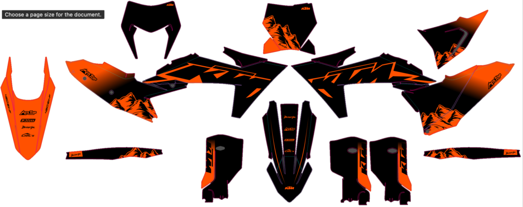 KTM custom motocross graphics design KTM25-56