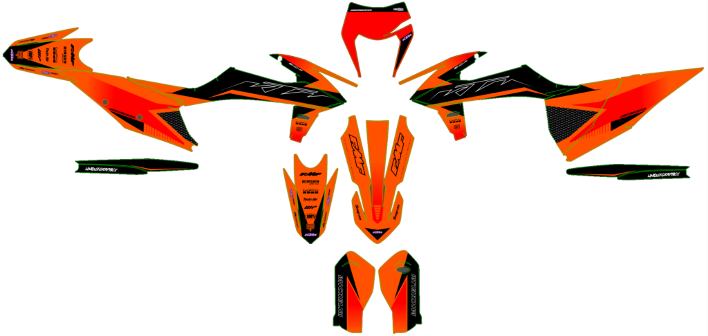 KTM custom motocross graphics design KTM25-58