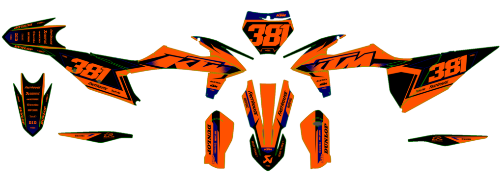 KTM custom motocross graphics design KTM25-60