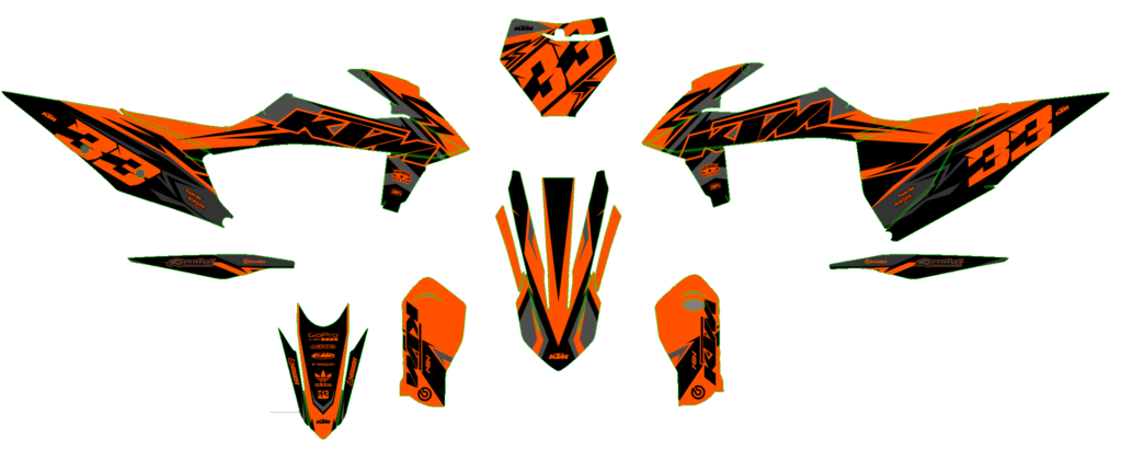 KTM custom motocross graphics design KTM25-61