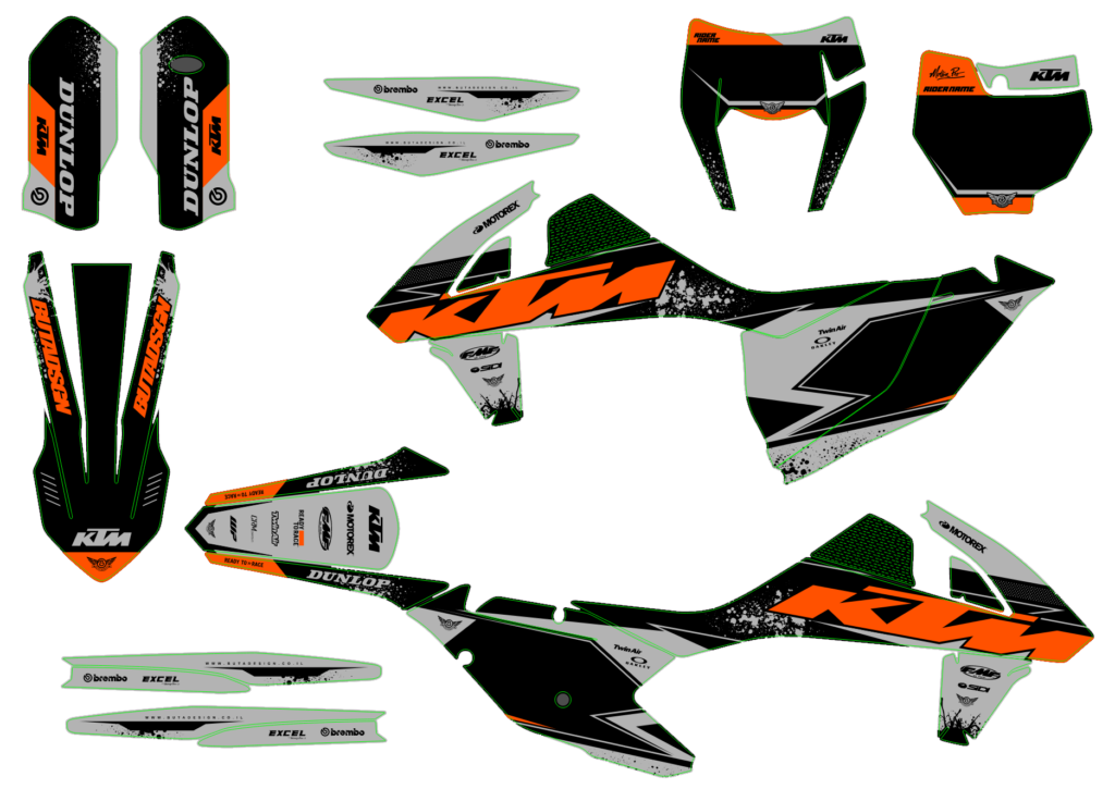 KTM custom motocross graphics design KTM25-63