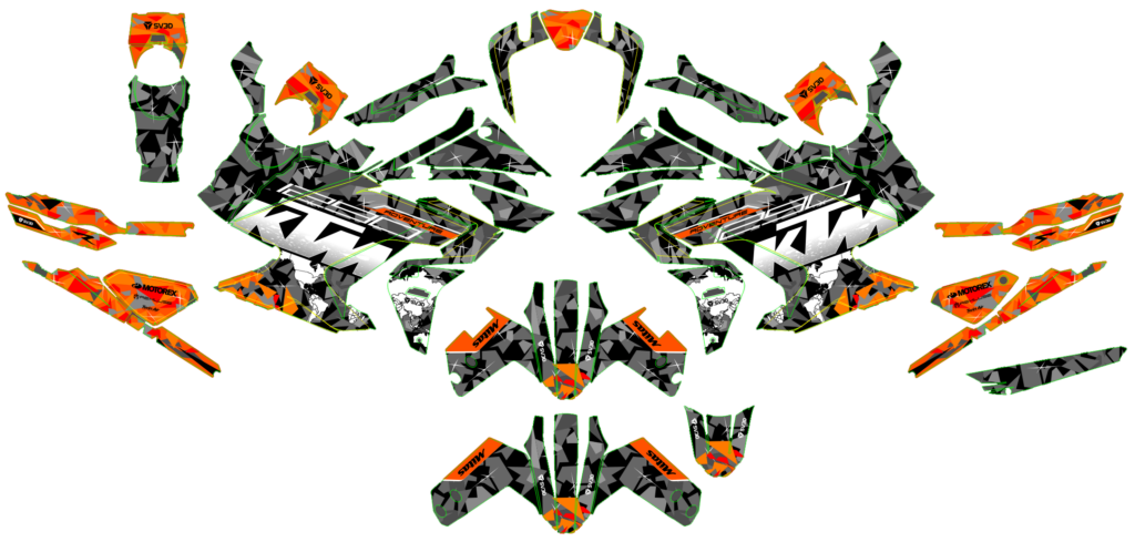 KTM custom motocross graphics design KTM25-64