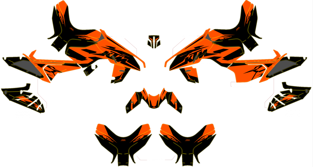 KTM custom motocross graphics design KTM25-69
