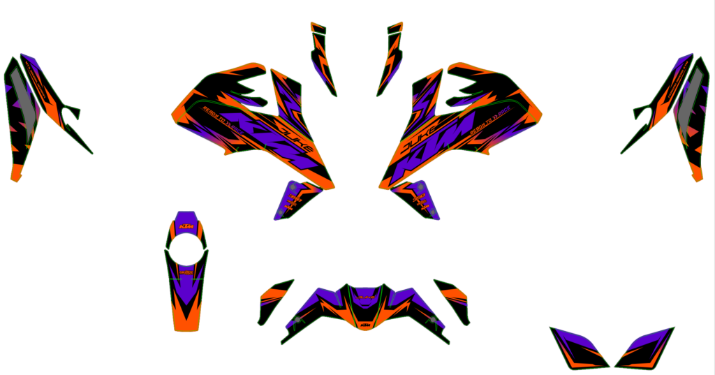 KTM custom motocross graphics design KTM25-71