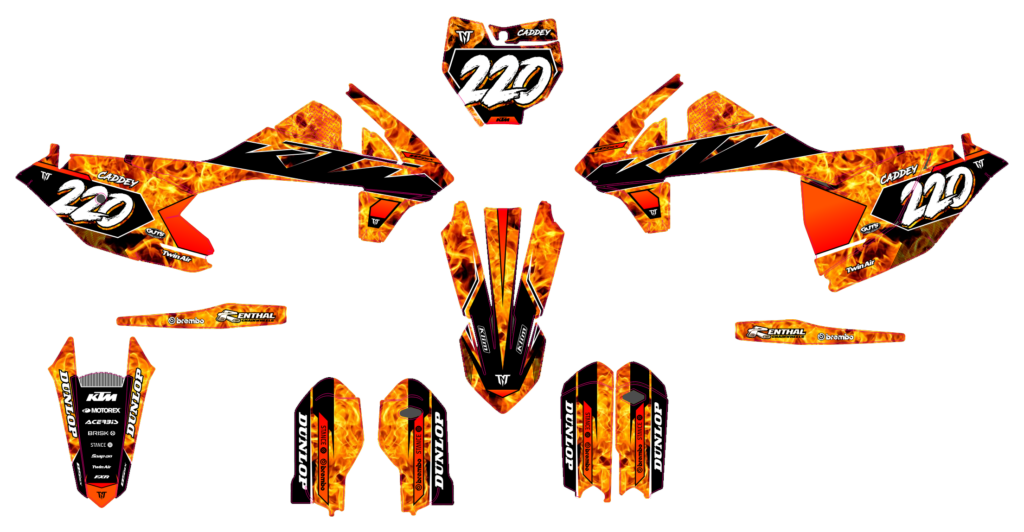 KTM custom motocross graphics design KTM25-73