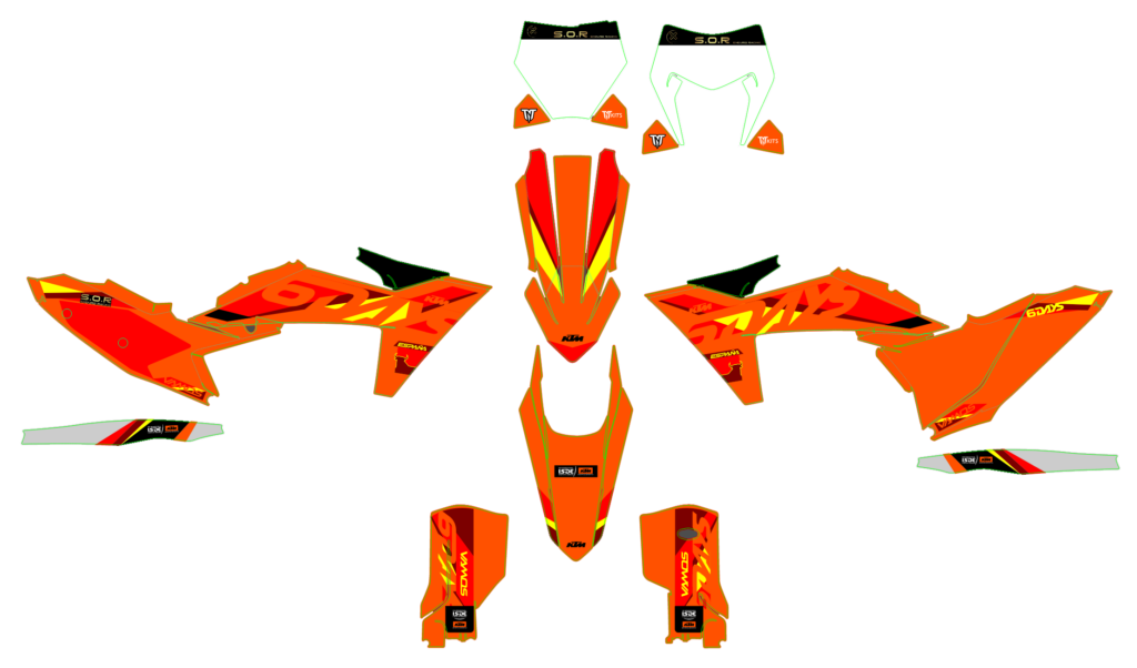 KTM custom motocross graphics design KTM25-74