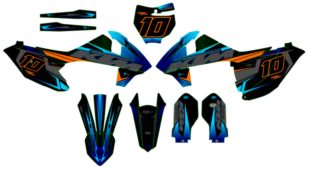 KTM custom motocross graphics design KTM25-75