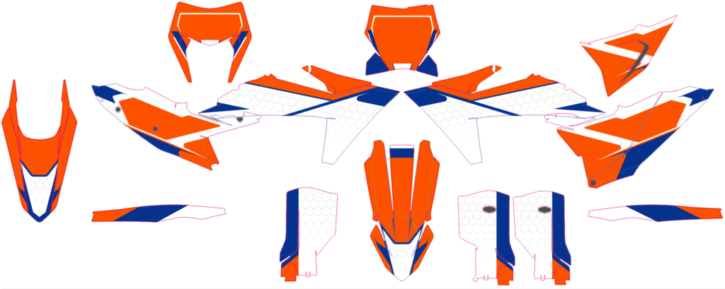 KTM custom motocross graphics design KTM25-76