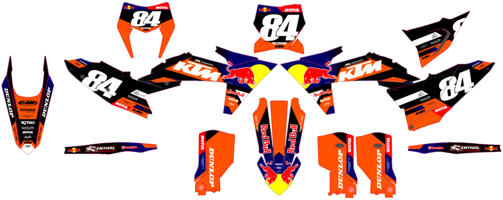 KTM custom motocross graphics design KTM25-78