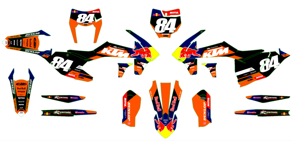 KTM custom motocross graphics design KTM25-79