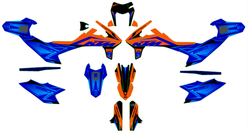 KTM custom motocross graphics design KTM25-81