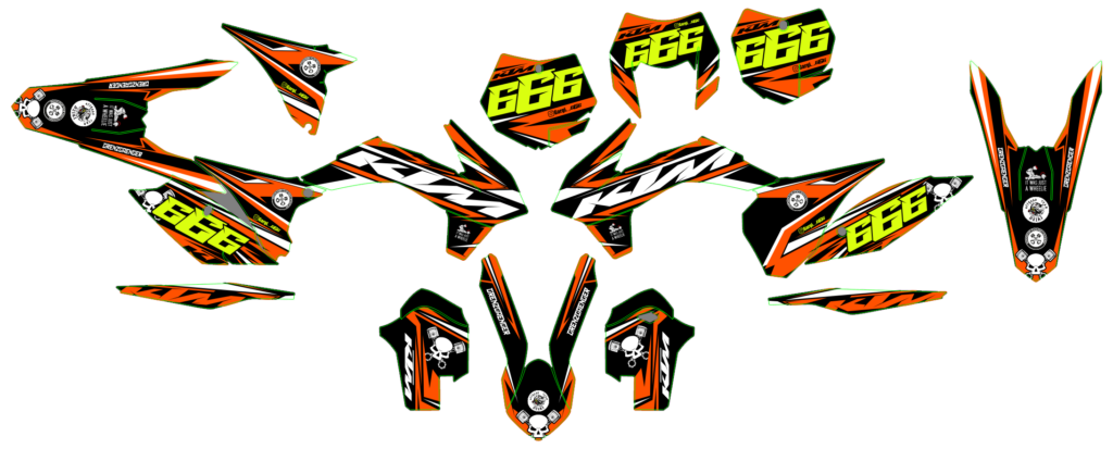 KTM custom motocross graphics design KTM25-84