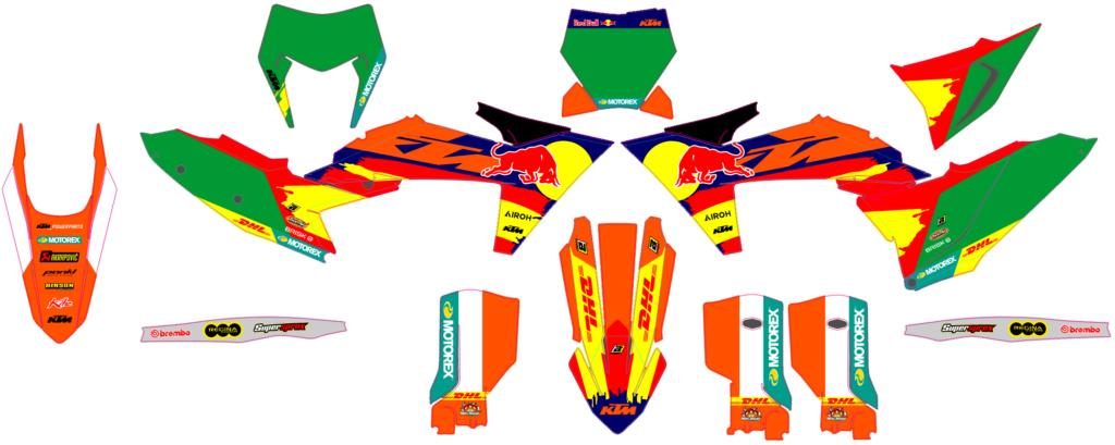 KTM custom motocross graphics design KTM25-86