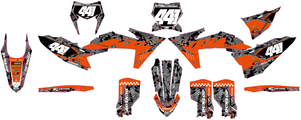 KTM custom motocross graphics design KTM25-89