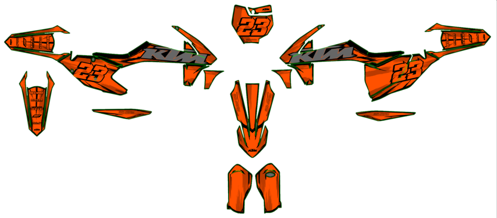 KTM custom motocross graphics design KTM25-91