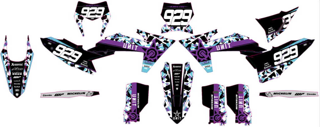 KTM custom motocross graphics design KTM25-94