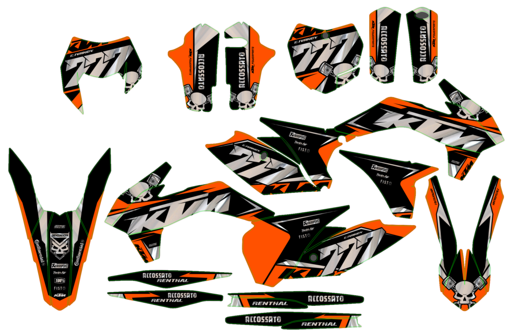 KTM custom motocross graphics design KTM25-95