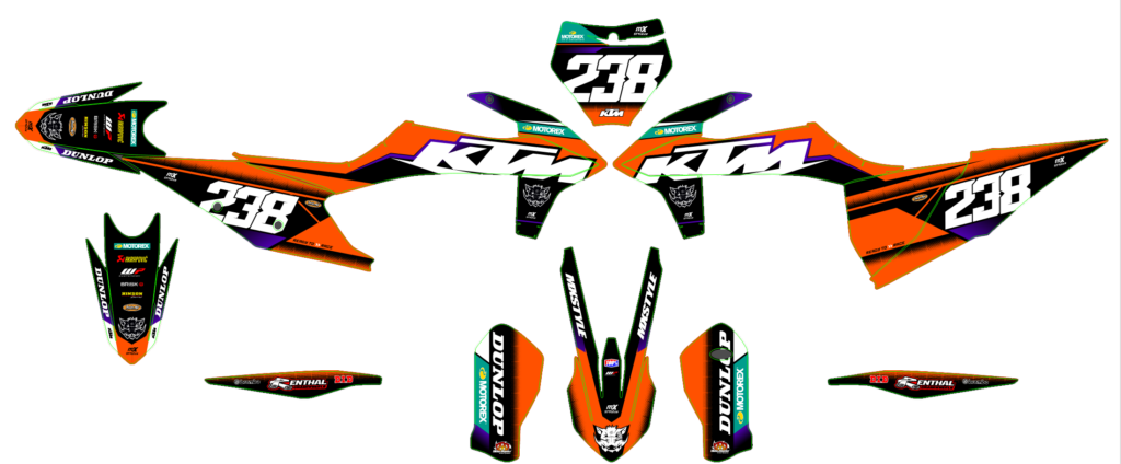 KTM custom motocross graphics design KTM25-98