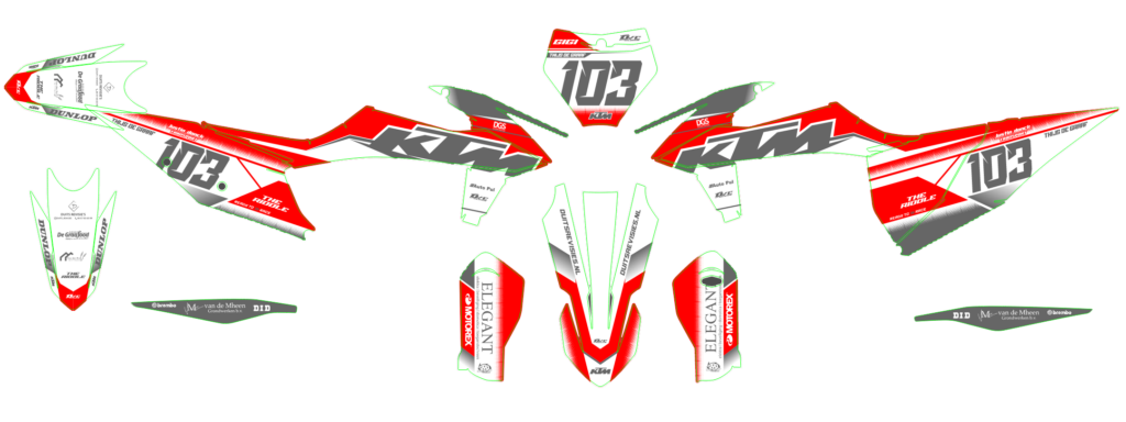 KTM custom motocross graphics design KTM25-99
