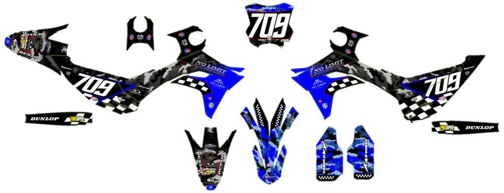Kawasaki custom motocross graphics design Kaw25-49