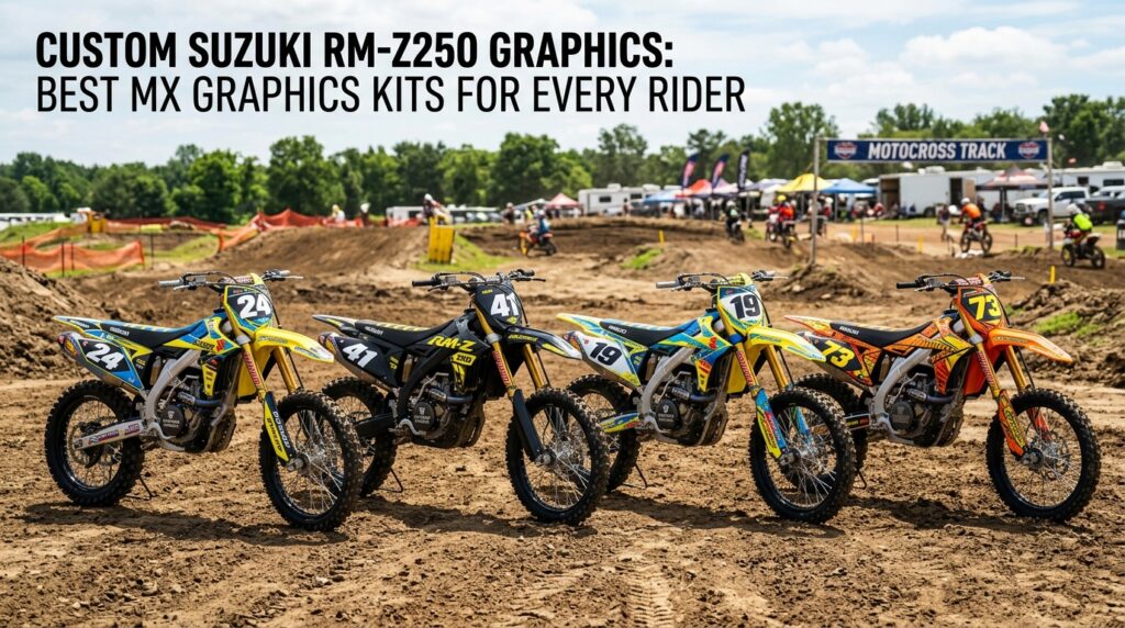 Boondocks Decals Custom Suzuki RM-Z250 Graphics: Best MX Graphics Kits for Every Rider