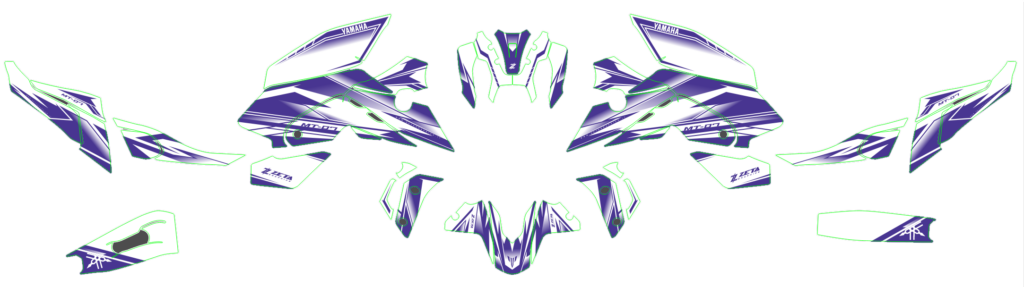 Yamaha custom motocross graphics design YAMAHA25-10