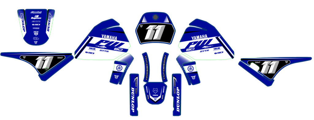 Yamaha custom motocross graphics design YAMAHA25-102