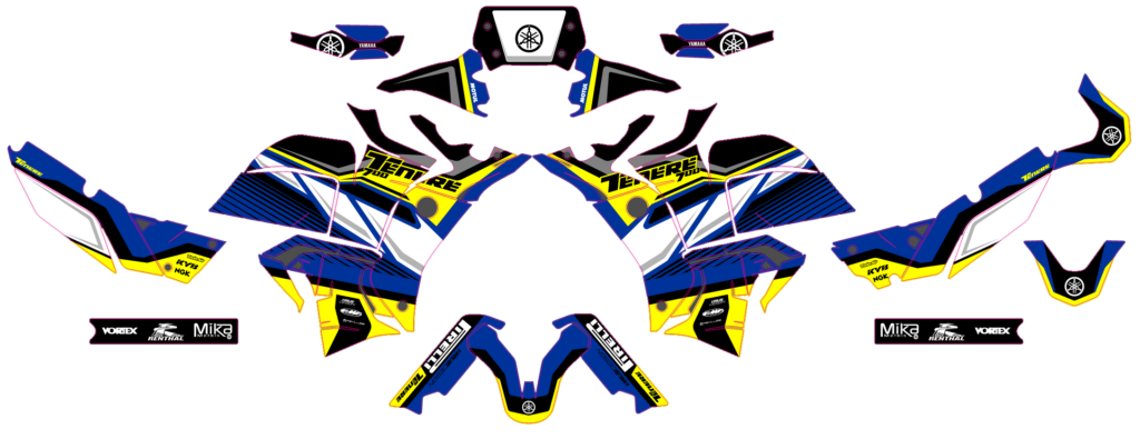 Yamaha custom motocross graphics design YAMAHA25-103