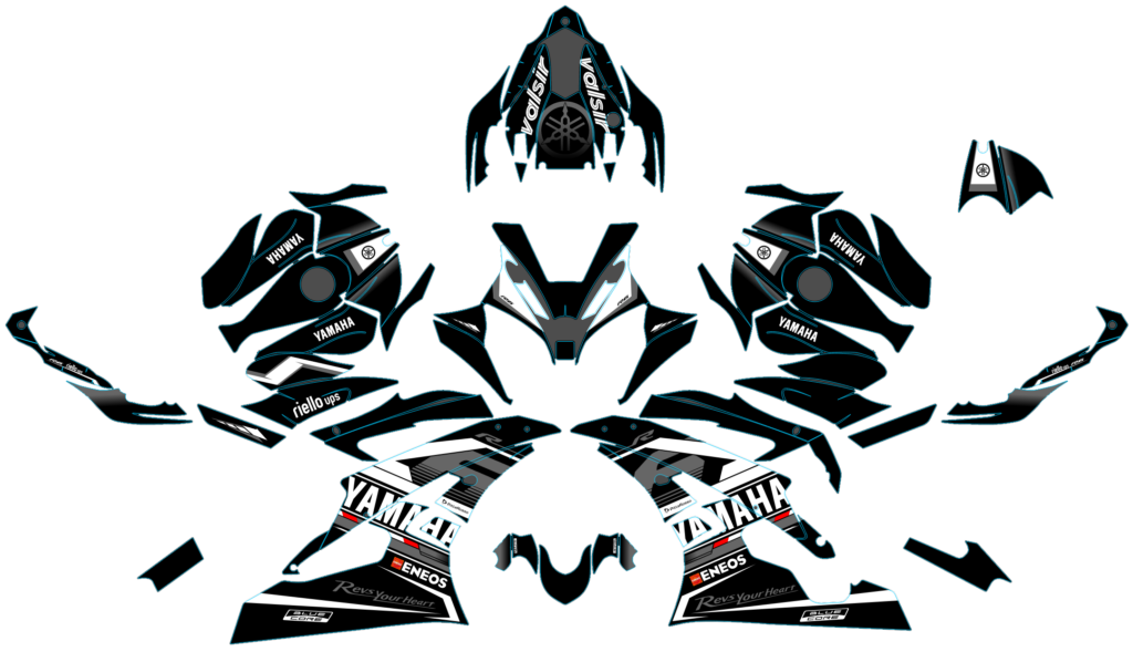 Yamaha custom motocross graphics design YAMAHA25-105